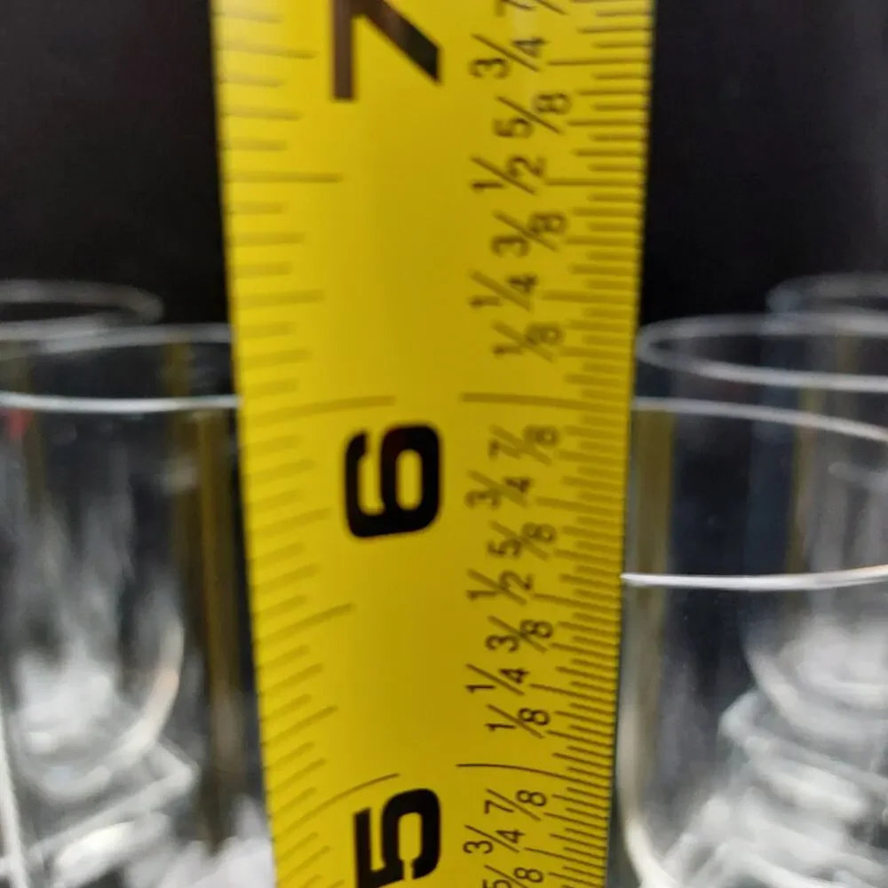 Vintage Cambridge Glass Square Highball Tumblers Pattern 3797 Set of 5 MCM